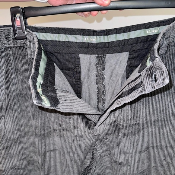 LL Bean Men’s Classic Fit Corduroy Pants Dark Grey Size 38 - Picture 4 of 5